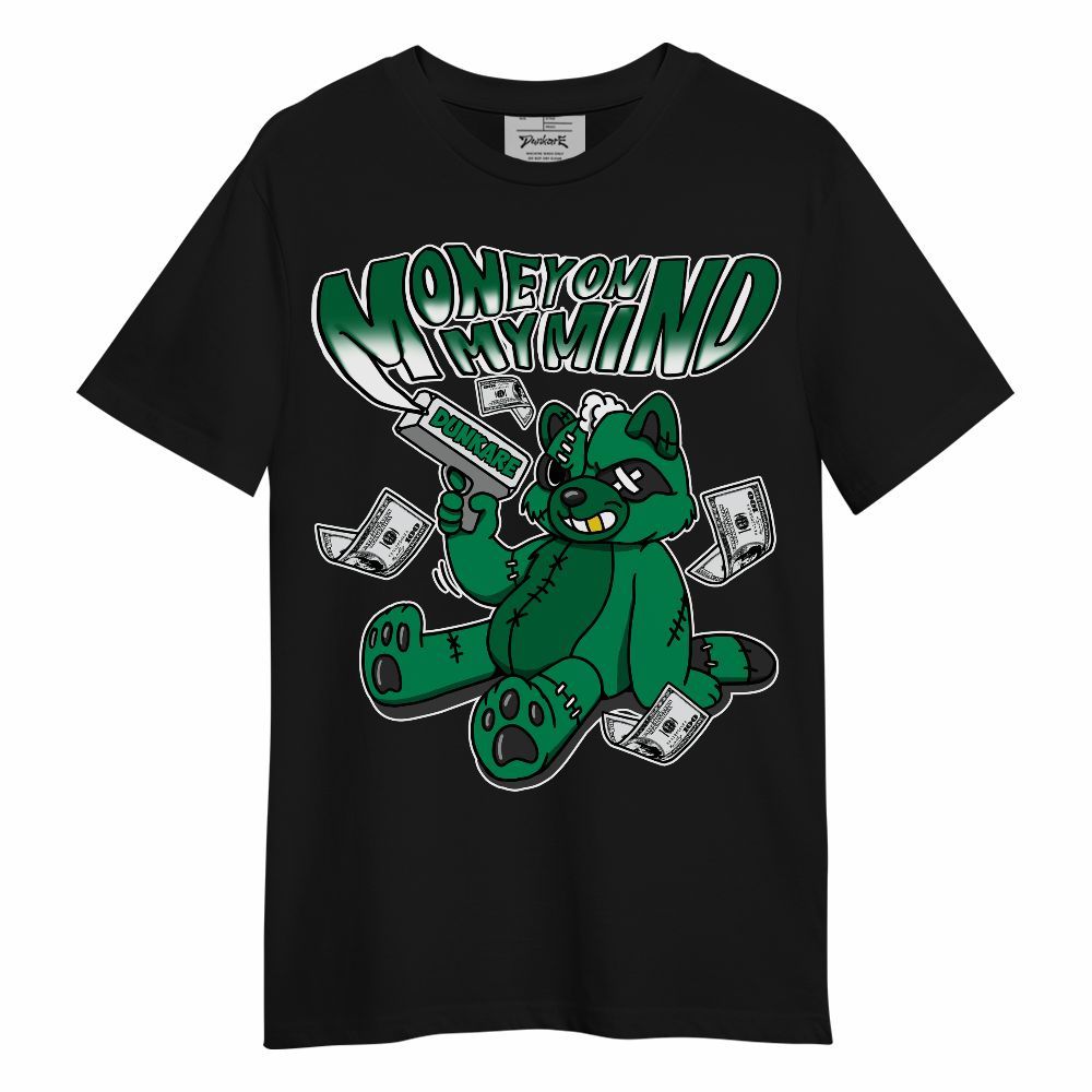 Shirt To Match Mid Lucky Green 1s - Money On My Mind Raccoon Unisex Shirt