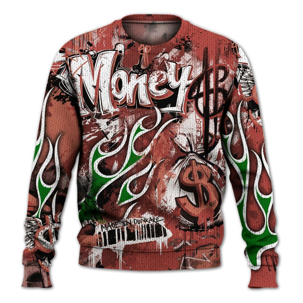 Knitted Sweater To Match Dune Red 13s - The Best Money