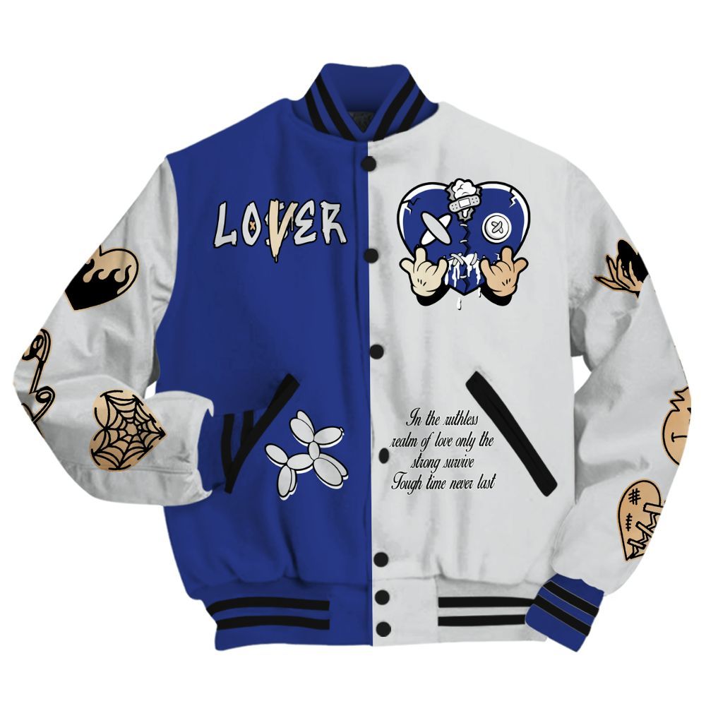 Varsity Jacket To Match JM Pro Black Concord - Loser Lover Heart F Ck Love All Over Print