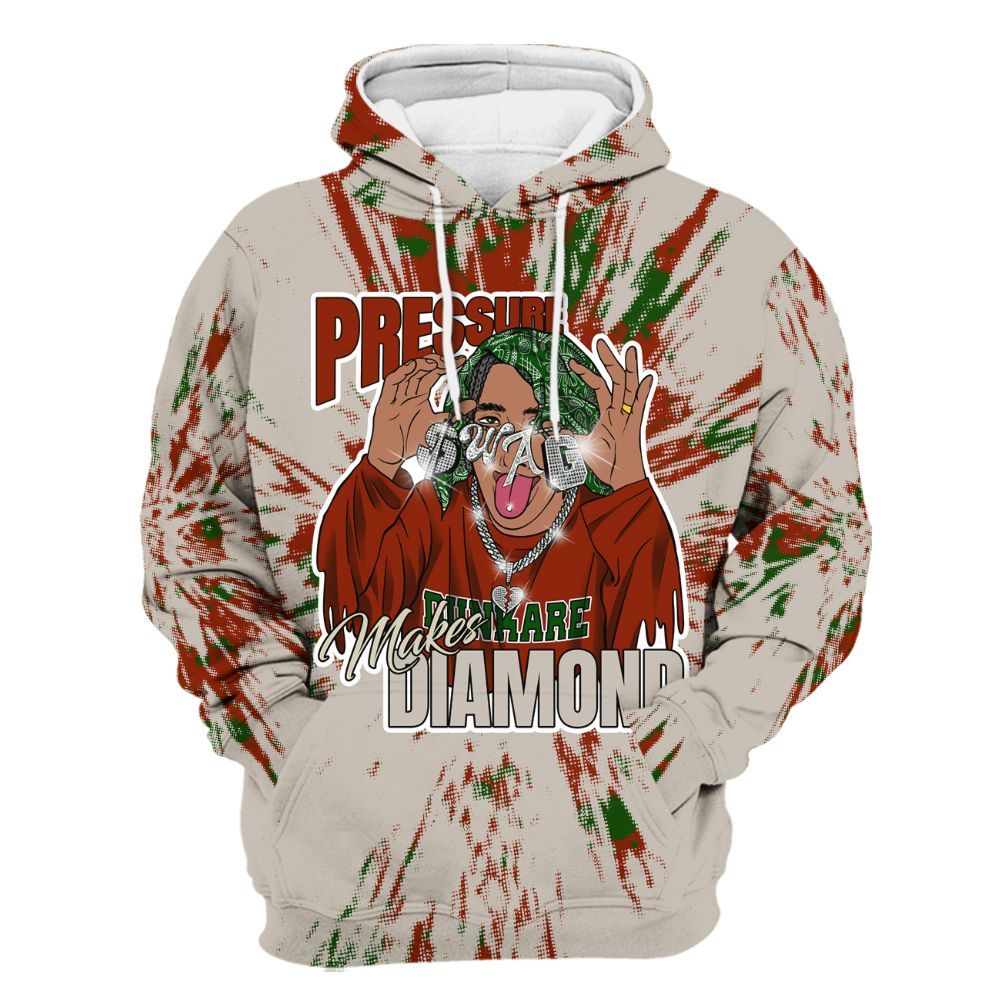 Hoodie To Match El Grito 5s - Pressures Makes Hoodie To Match Lux All Over Print