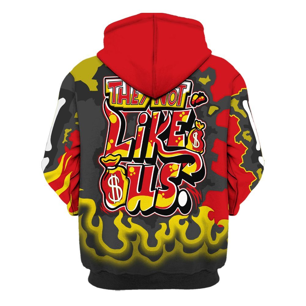 Hoodie To Match Ferrari 14s - Dislike Us Burning Custom Name All Over Print