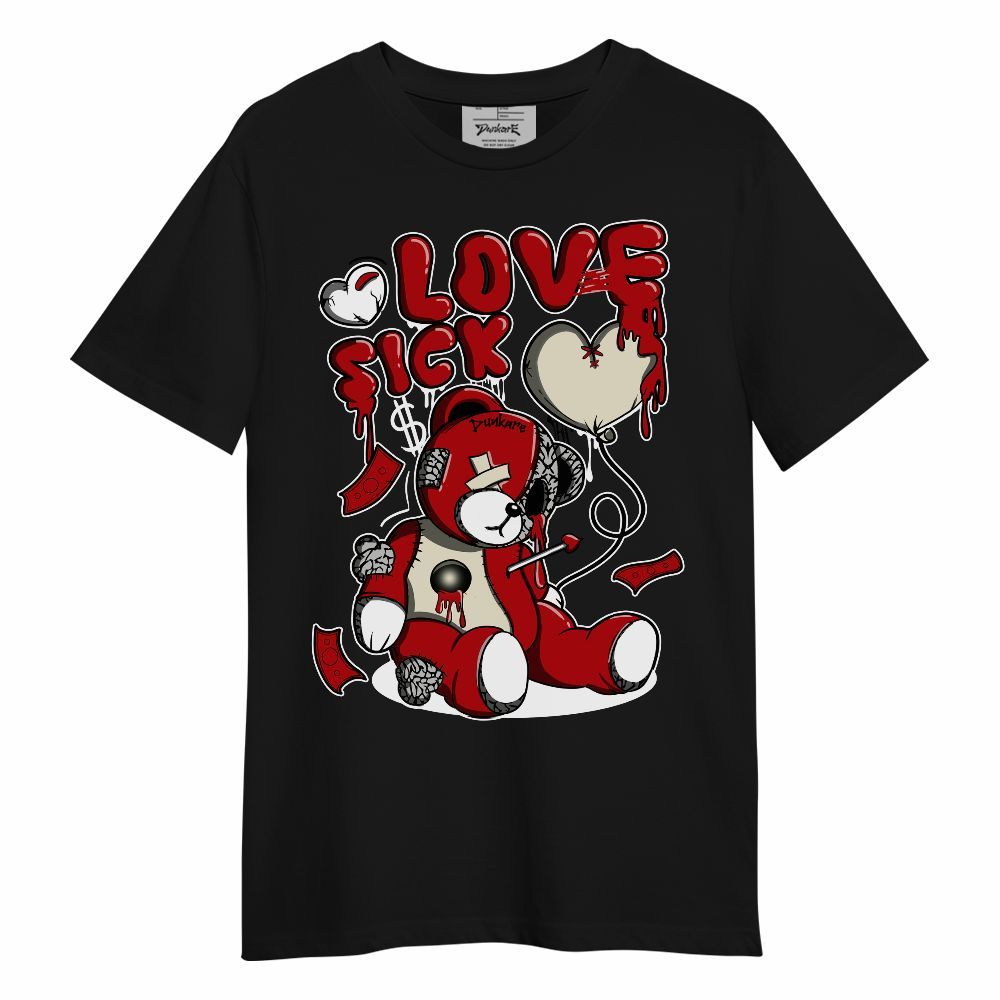 Shirt To Match Cement Grey 3s - Graphic Love Sick Unisex Shirt