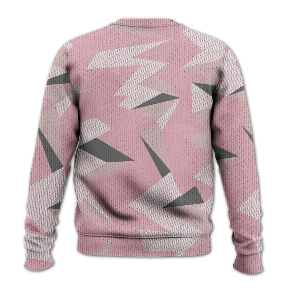 Knitted Sweater To Match Air Max DN Pink Foam - Geometric Camouflage Pattern