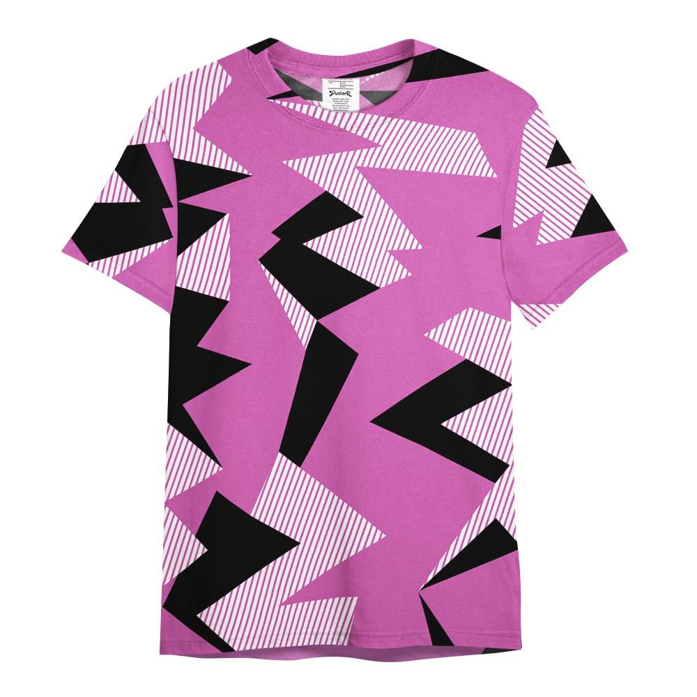 Shirt To Match Hyper Violet 4s - Geometric Camouflage Pattern Shirt Outfit