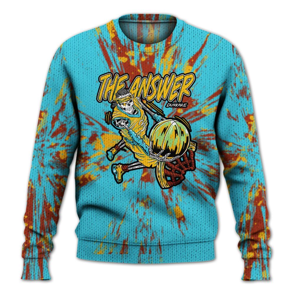 Knitted Sweater To Match SB Dunk Di'Orr Greenwood - The Answer Skeleton Luxury