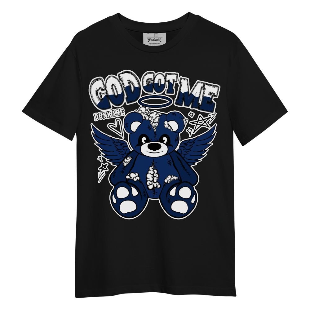 Shirt To Match High OG Deep Royal Blue 1s - Gods Guides Me Bear Unisex Shirt