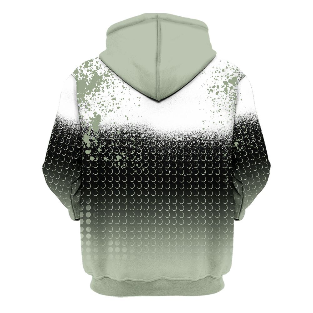 Hoodie To Match Seafoam Sail 4s - Halftone Time Is Money All Over Print