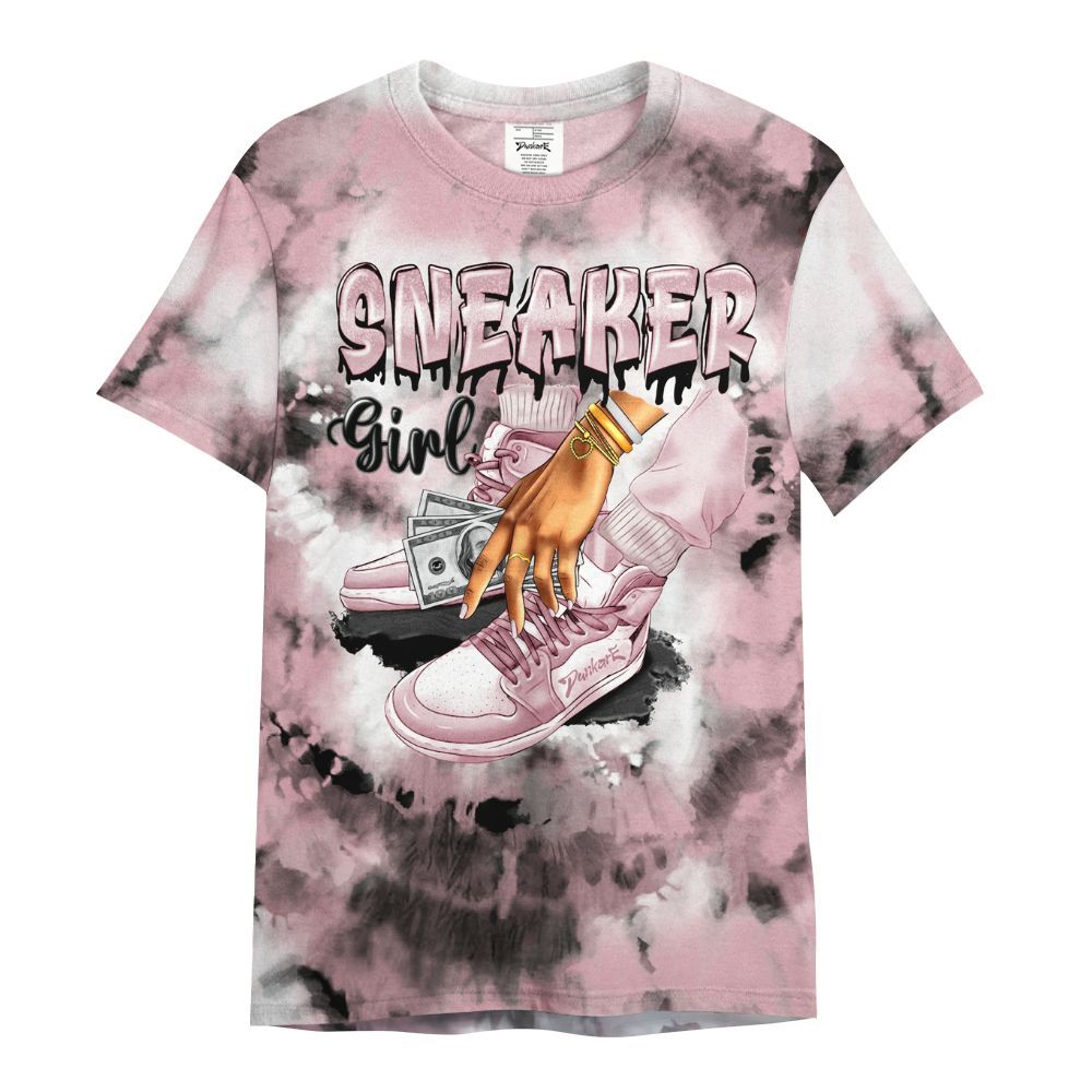 Shirt To Match Air Max DN Pink Foam - SNEAKER Girl Money Drip Tie Dye All Over Print