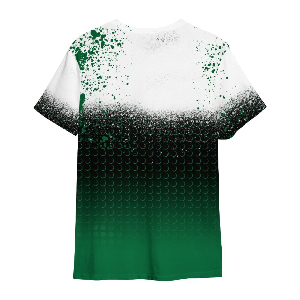 Shirt To Match Pine Green 13s - Halftone Time Is Money All Over Print