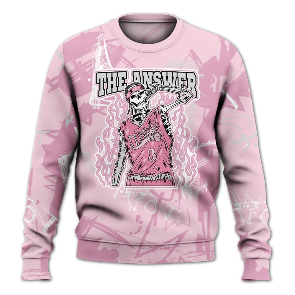 Sweatshirt To Match Orchid 4s - Allen Answer Skeleton Messyz All Over Print