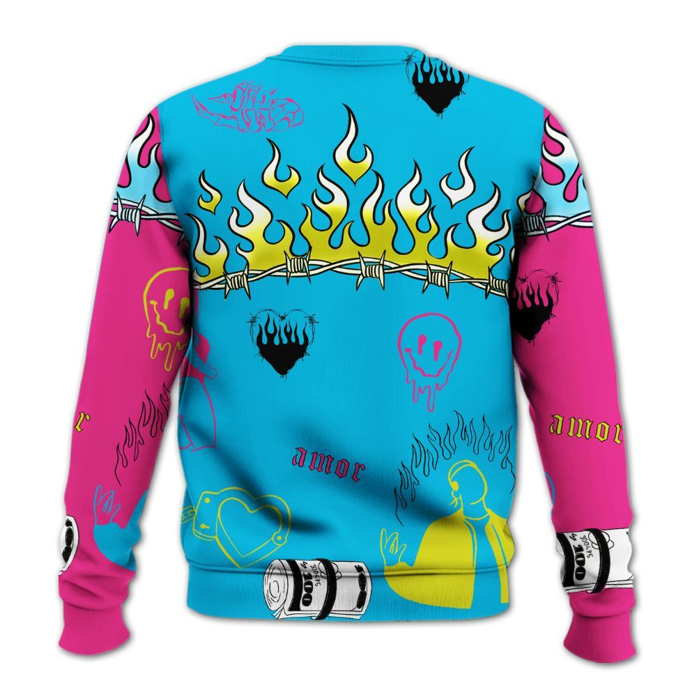 Sweatshirt To Match Tokyo Nights Stewie 3s - Snake Trust No One All Over Print