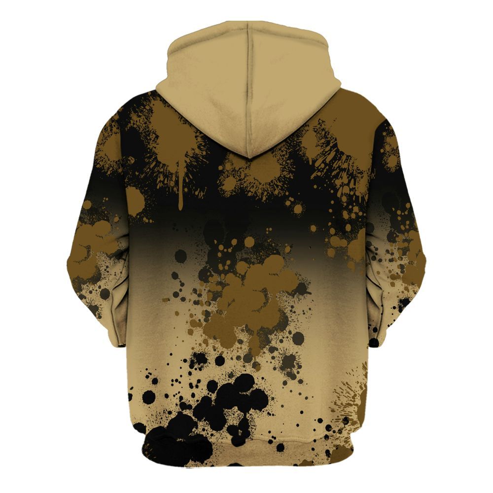 Hoodie To Match High OG Black Metallic Gold 1s - Trust No One Scary All Over Print