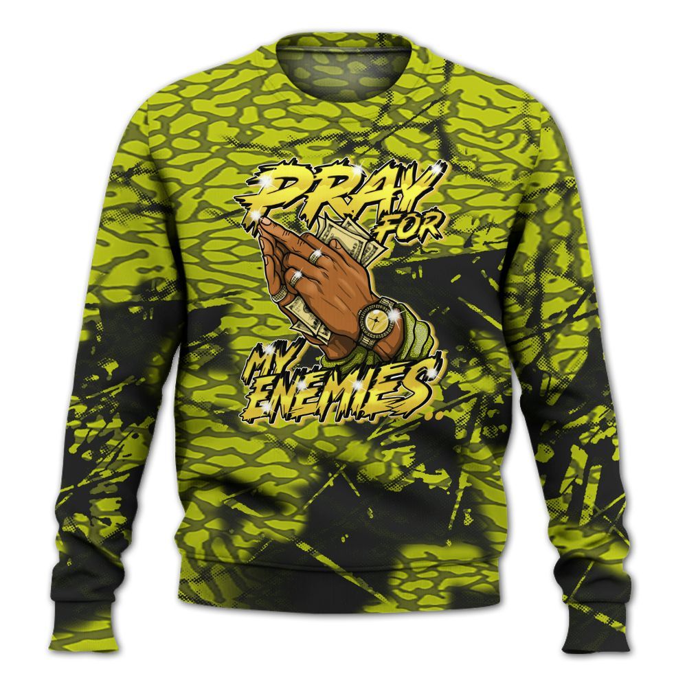 Sweatshirt To Match Dunk Low QS Halloween Skull - Prayed For Enemies Graphic All Over Print