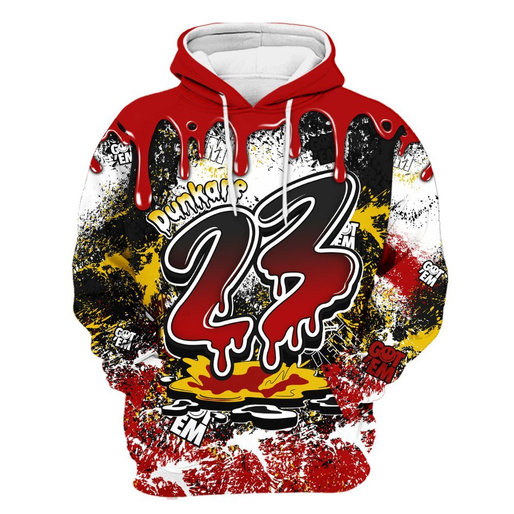 Hoodie To Match Low Lucky Cat 1s - Dripping 23 Drip All Over Print