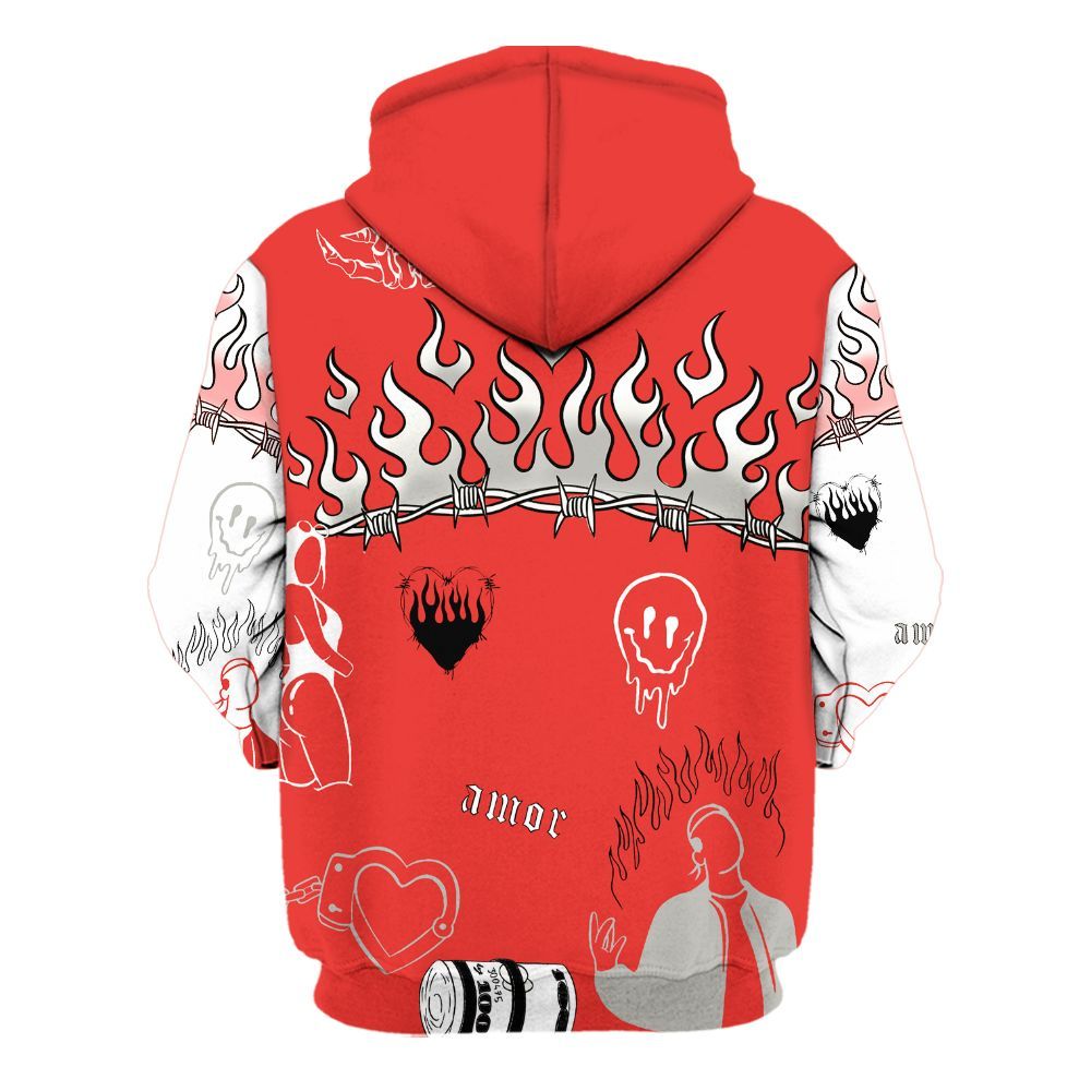 Hoodie To Match Vomero 5 Bright Crimson - Snake Trust No One All Over Print