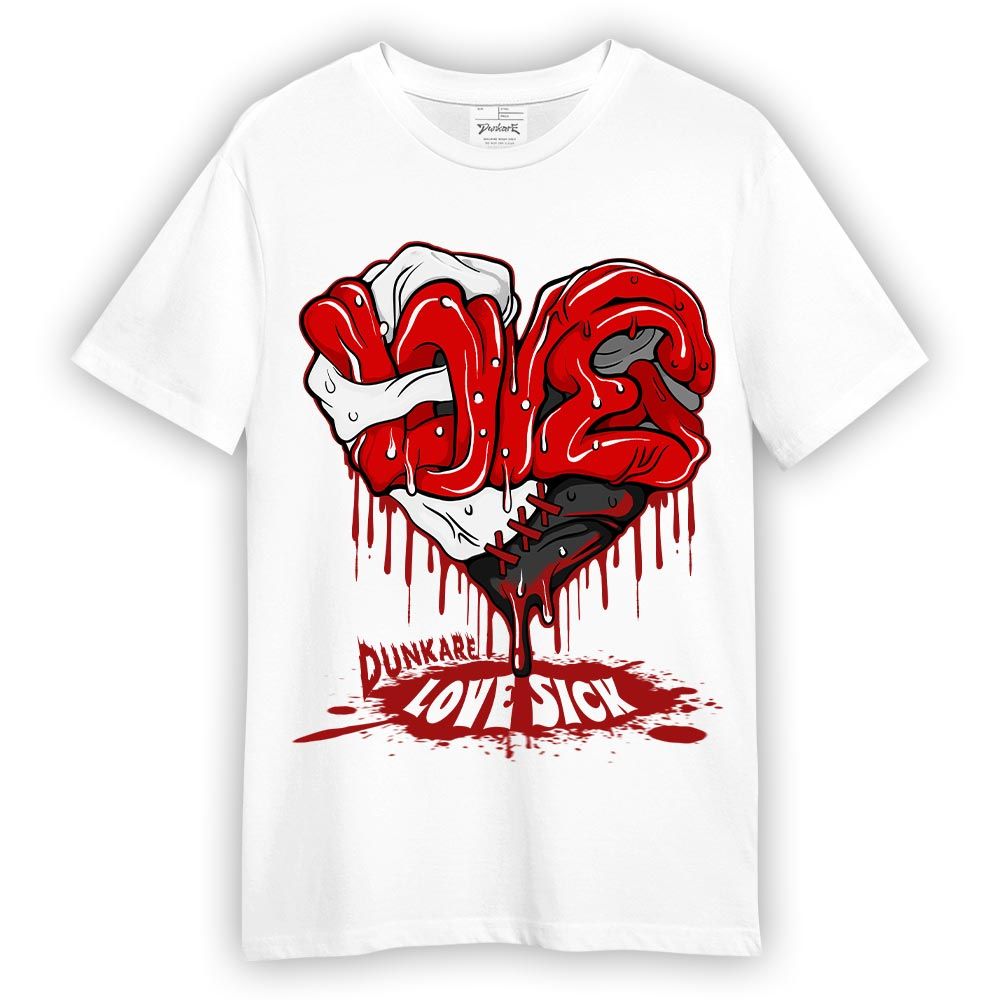 Shirt To Match T-shirt Love Sick, 12 Red Taxi T-shirt To Match Sneaker 2404 PAT