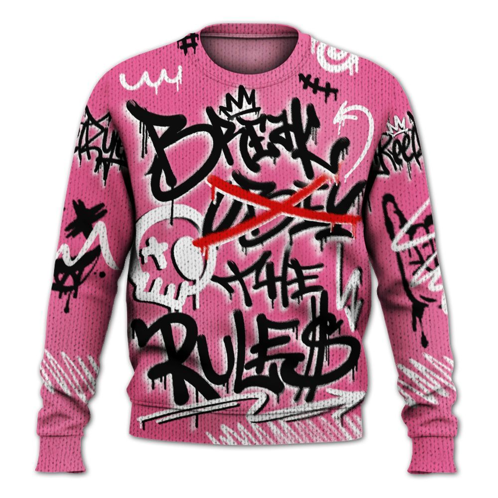 Knitted Sweater To Match Air Max SNDR Hyper Pink - Break Rules Streetwear