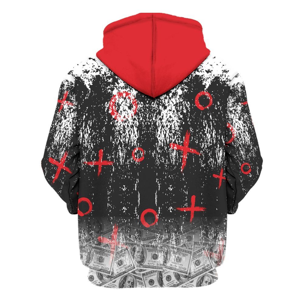 Hoodie To Match Prime 93 Fire Red - Selfmade Unique Grunge All Over Print