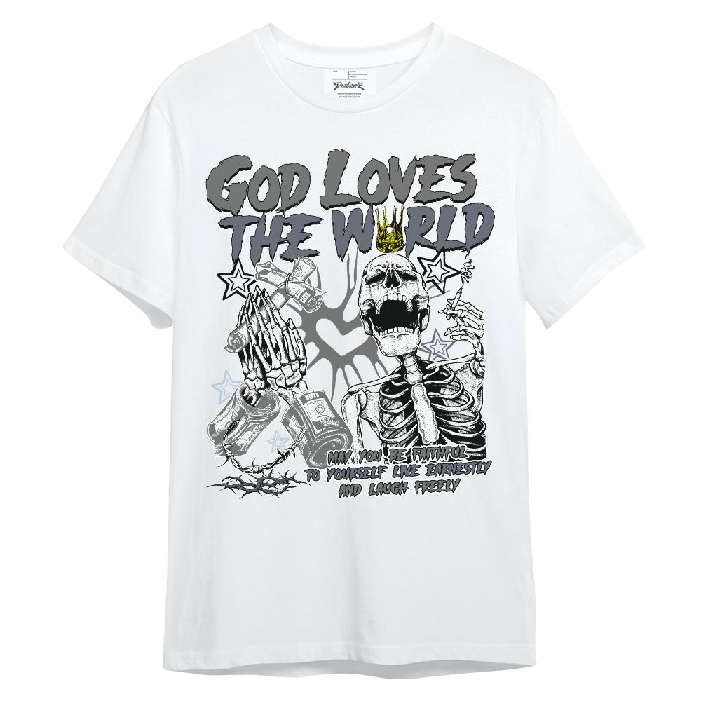 Shirt To Match Cool Grey 6s - God Loves The World Unisex Shirt