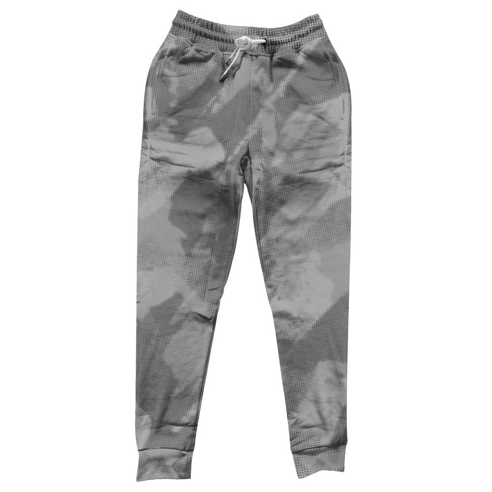 Sweatpant To Match Black Wolf Grey 12s - Abstract Halftone Graphic All Over Print