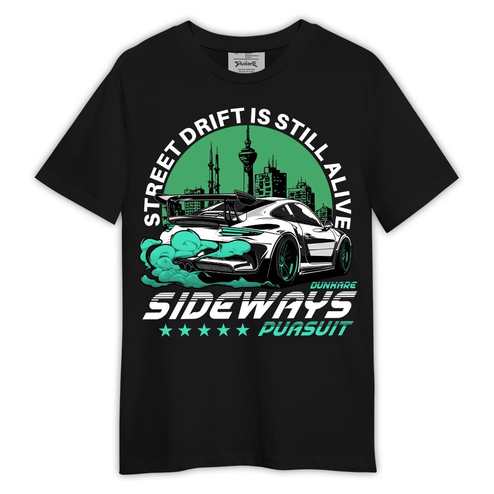Shirt To Match Shirt Sideways Puasuit, 3 Green Glow T-- To Match Sneaker Black Green Glow 3s Graphic Tee 2404 LTRP