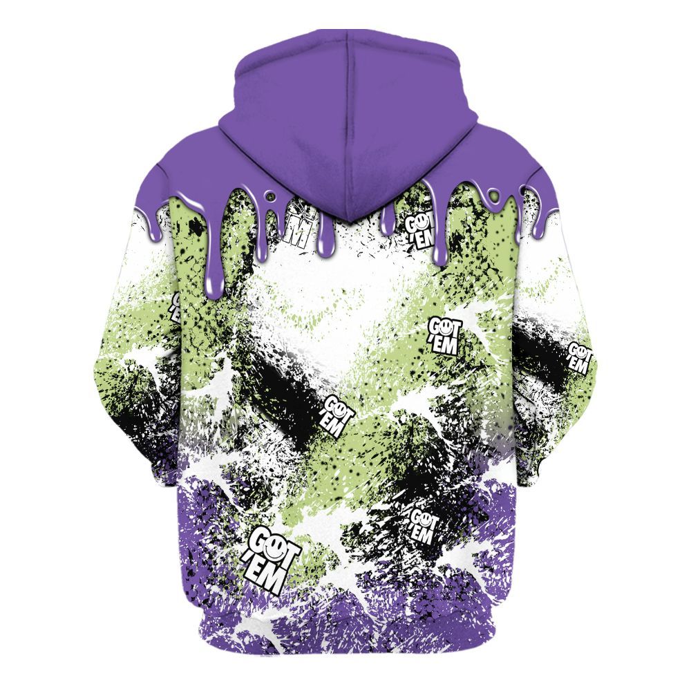 Hoodie To Match Canyon Purple 4s - Dripping 23 Drip All Over Print