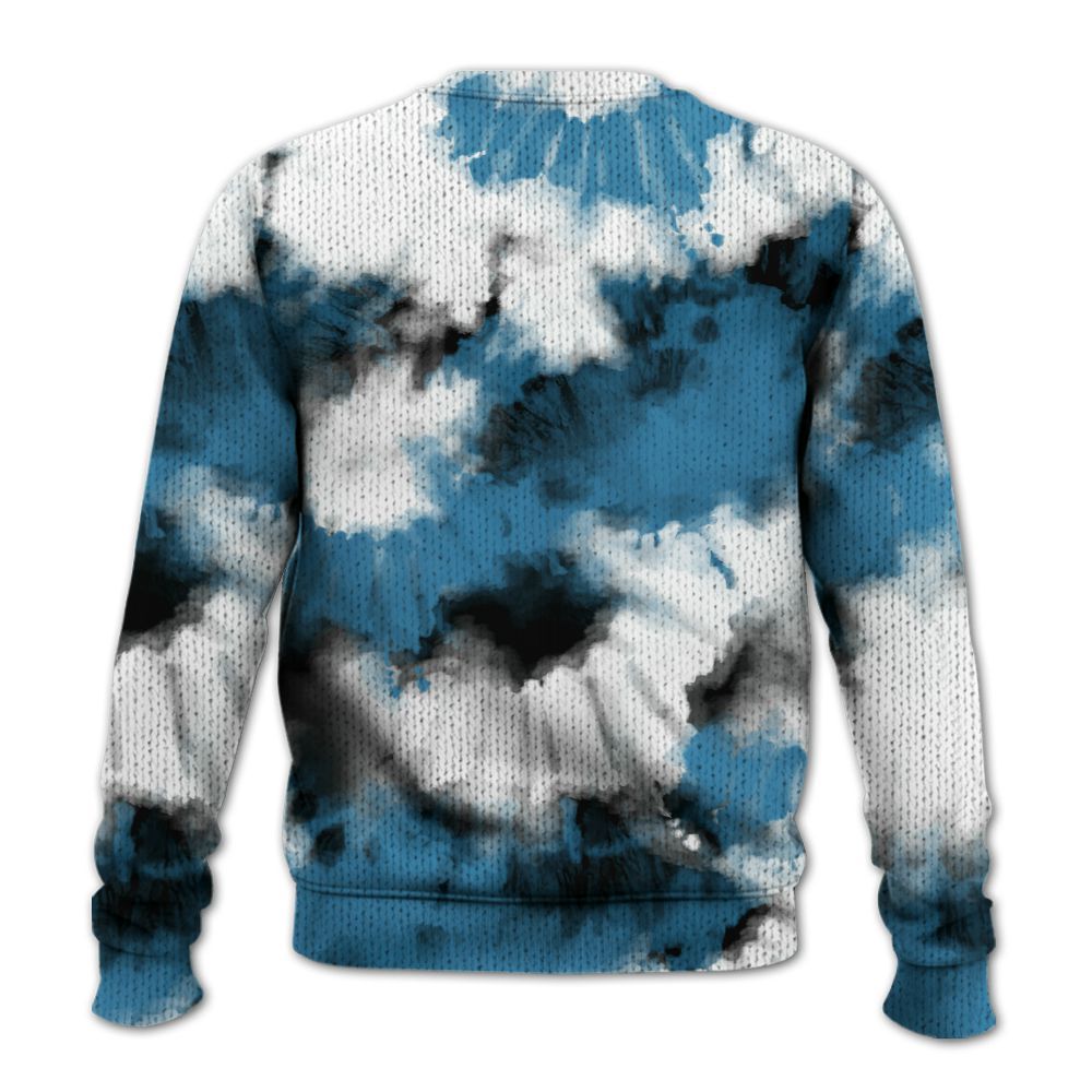 Knitted Sweater To Match High OG UNC Reimagined 1s - Tie Dye FK Around Find Out