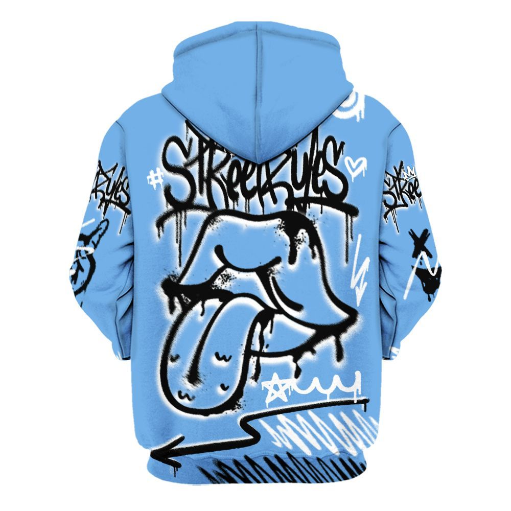 Hoodie To Match University Blue 6s - Break Rules Streetwear All Over Print