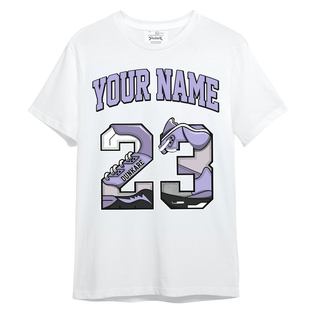 Shirt To Match Low Pure Violet 11s - Custom Name Number 23 5s Unisex Shirt