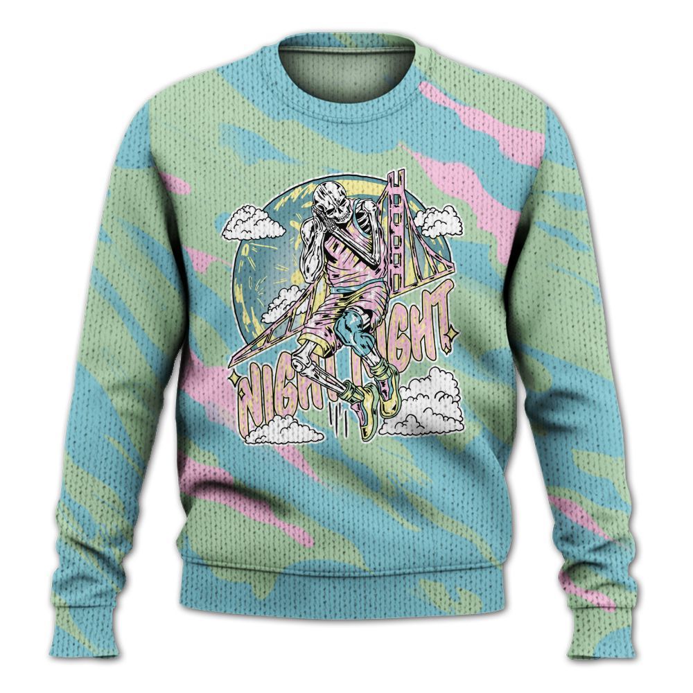 Knitted Sweater To Match SB Dunk Low Visty - Seeya Skeleton Colored