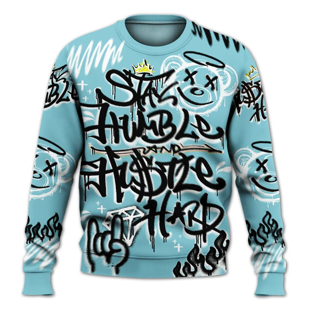 Sweatshirt To Match Low Legend Blue 11s - Humble Drip Streetwear Graffity All Over Print