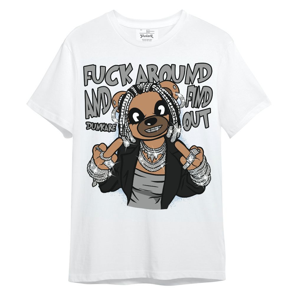 Shirt To Match Black Chrome 6s - F#ck Around Bear Bear Unisex Shirt