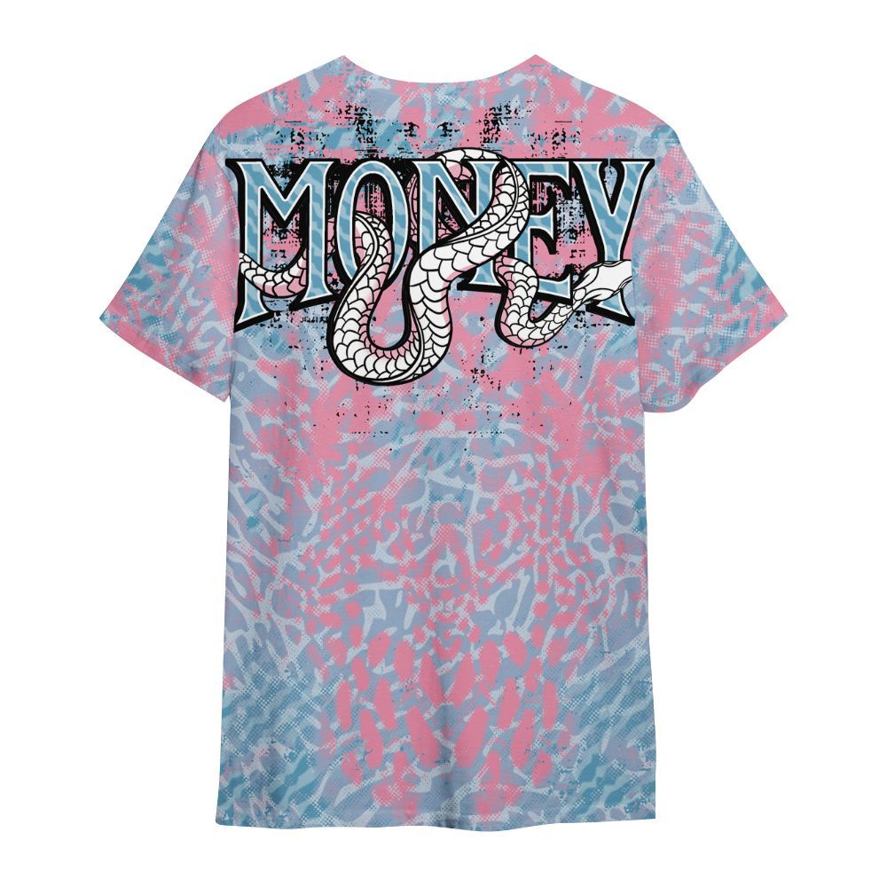 Shirt To Match Denim Pink Glow 3s - Snake Move In Silence All Over Print