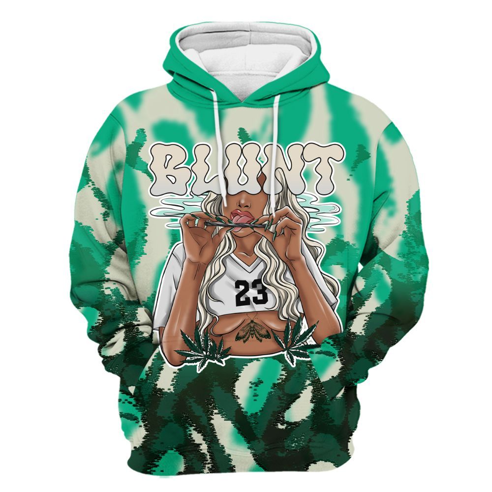 Hoodie To Match Oxidized Green 4s - Bluntz Burnz All Over Print