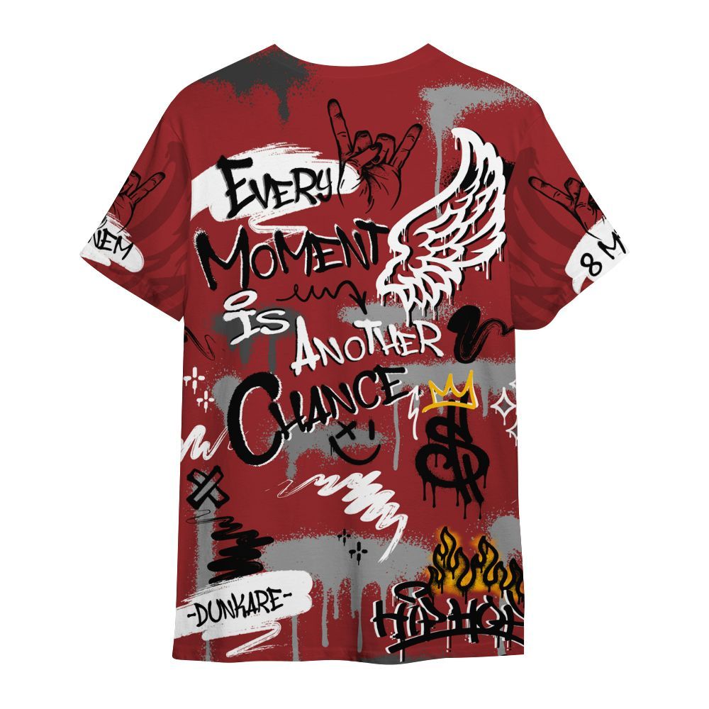 Shirt To Match Alternate Flu Game 12s - 8Mile Movie Graffiti All Over Print