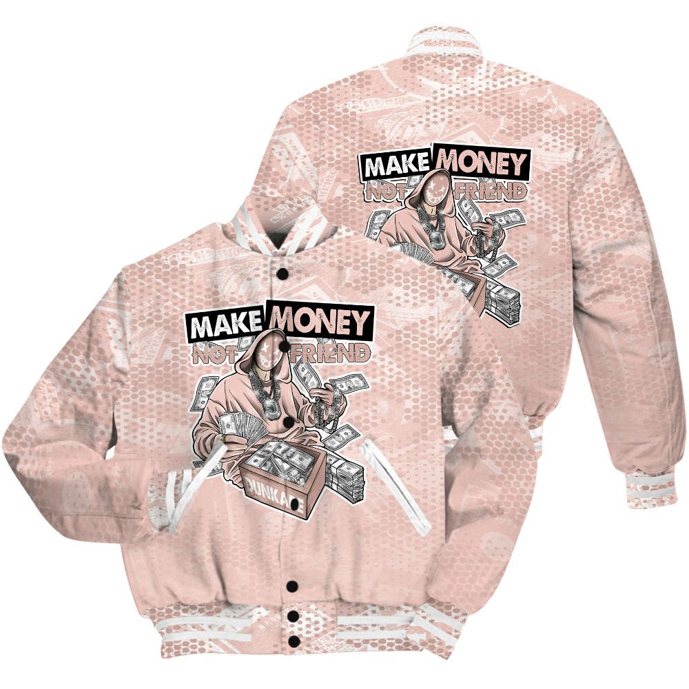 Varsity Jacket To Match Low Legend Pink 11s Shirt - Make Moneys Unique All Over Print