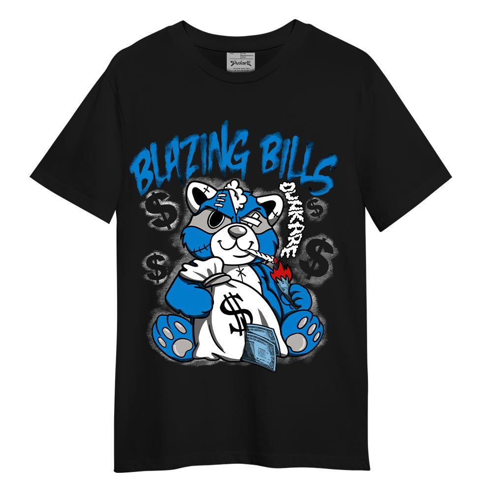 Shirt To Match T-Shirt Blazing Bills Raccoon, Military Blue 4s T-Shirt To Match Sneaker 1704 DNY