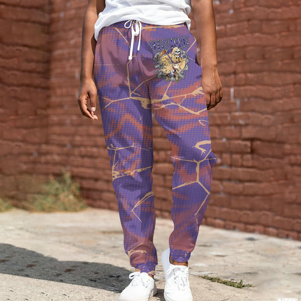 Sweatpant To Match Book Sunset 1s - Self Make Skeleton Crack All Over Print