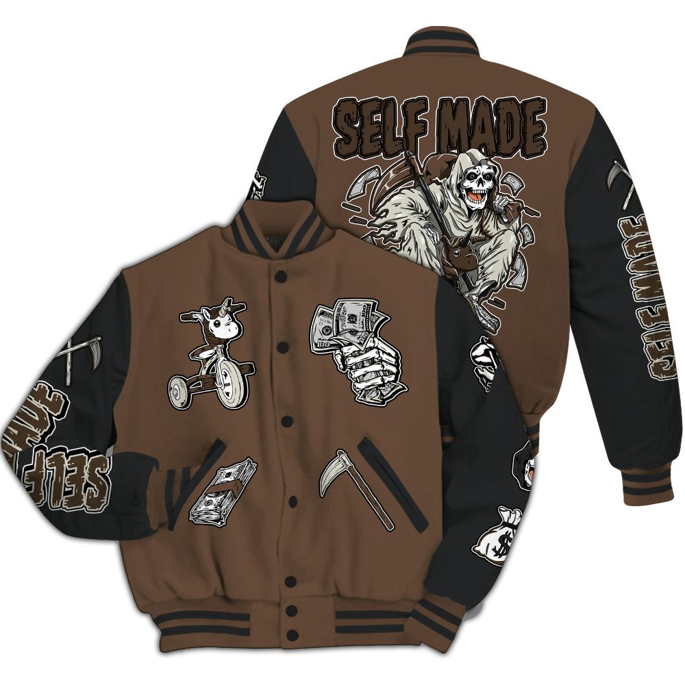 Varsity Jacket To Match Palomino 1s - Self Make Skeleton All Over Print
