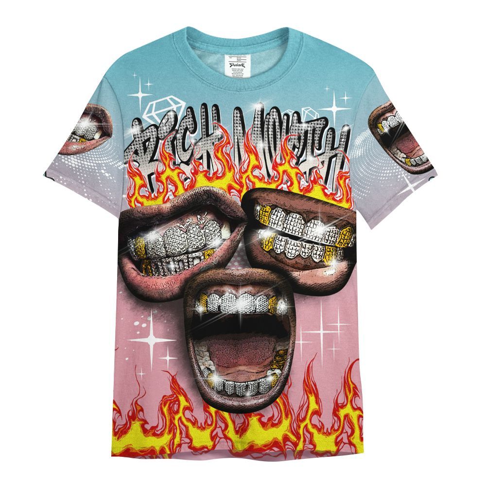 Shirt To Match Doernbecher 6s - Rich Mouth Fire Rap Retro 90s All Over Print
