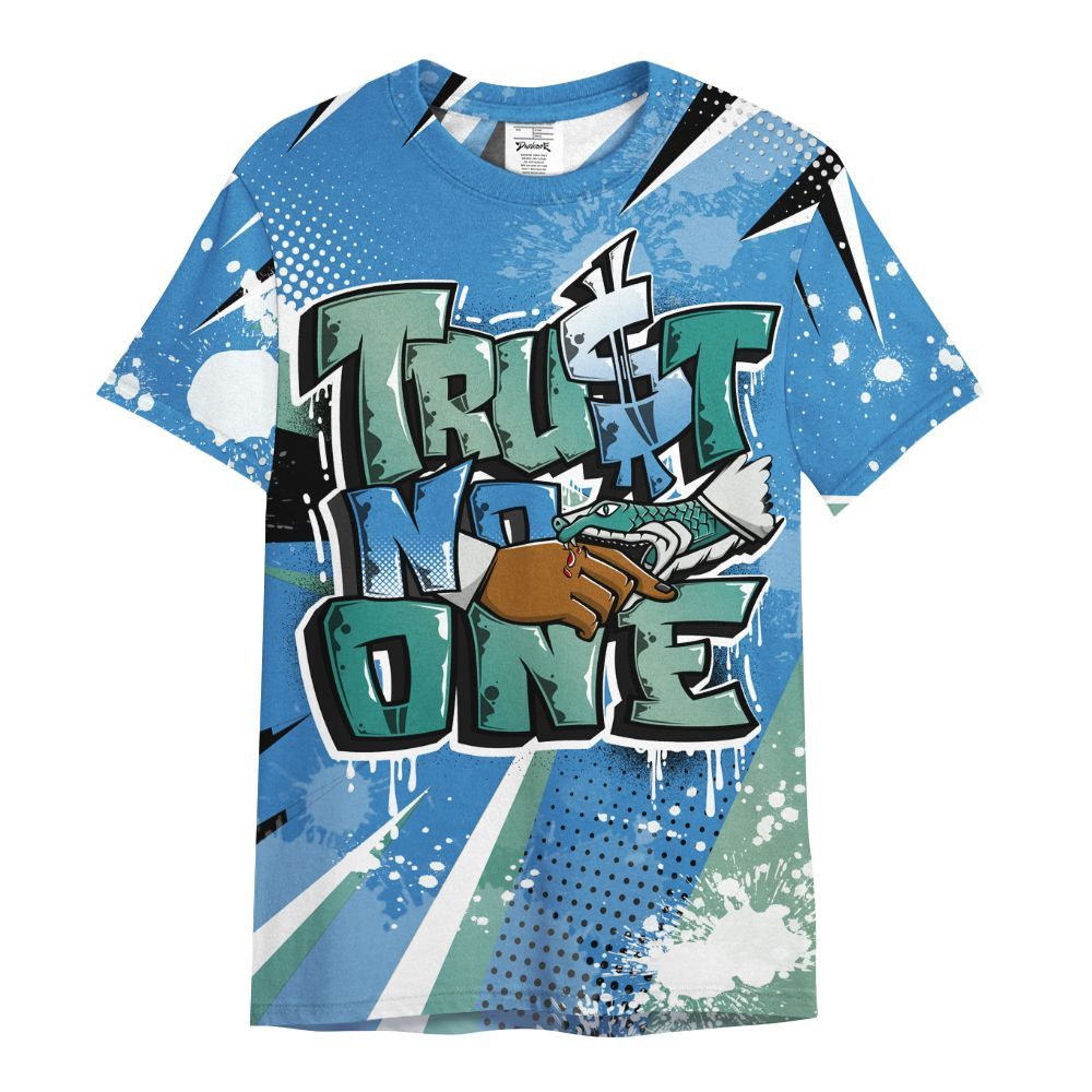 Shirt To Match Low Carolina 17s - Poly Trust No One Dripping All Over Print