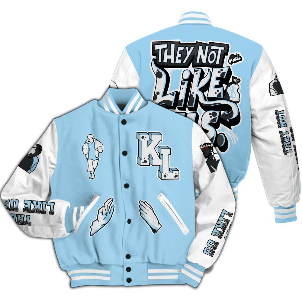 Varsity Jacket To Match Legend Blue 11s - Dislike Us Graphic All Over Print