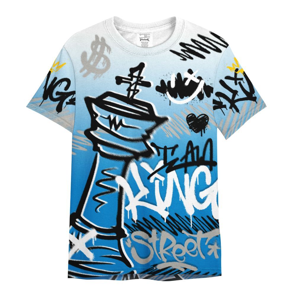 Shirt To Match Industrial Blue 4s - Street King Chess Streetwear All Over Print