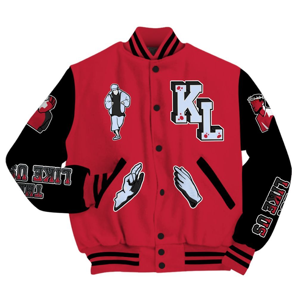 Varsity Jacket To Match Toro Bravo 6s - Dislike Us Graphic All Over Print