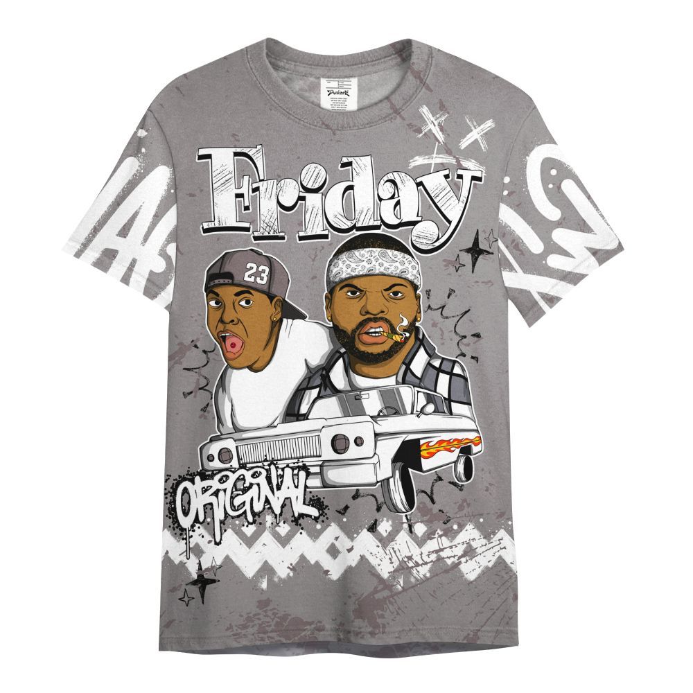 Shirt To Match Cool Grey 11s - Friday Sneaker Crayon All Over Print