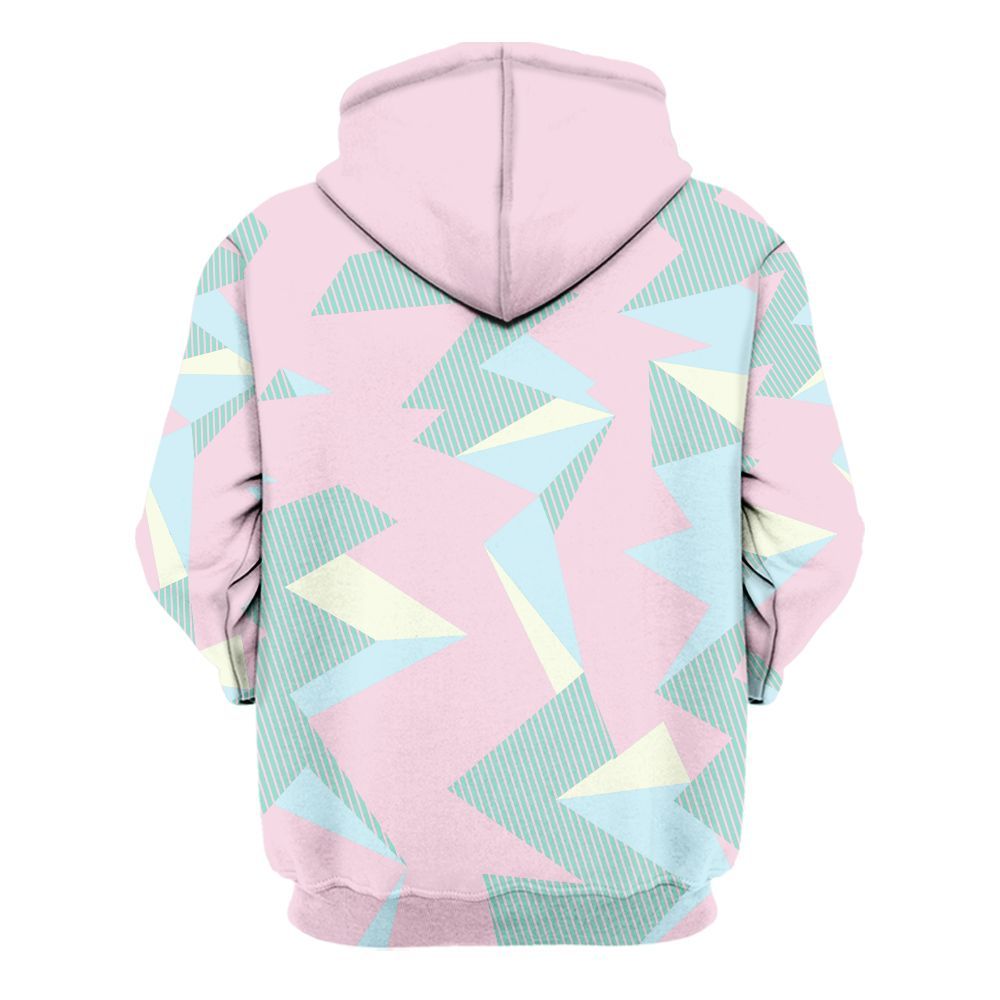 Hoodie To Match Retro Easter 5s - Geometric Camouflage Pattern All Over Print