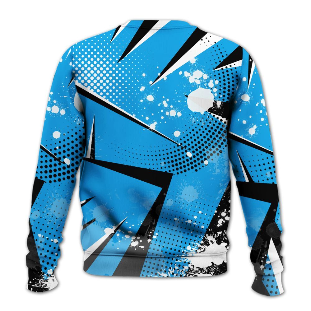 Sweatshirt To Match Black University Blue 2022 13s - Poly Trust No One Dripping All Over Print