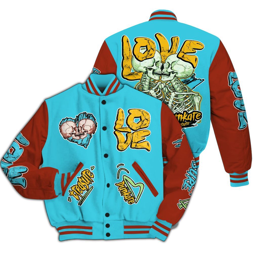 Varsity Jacket To Match SB Dunk Di_Orr Greenwood - Skull Bear All Over Print