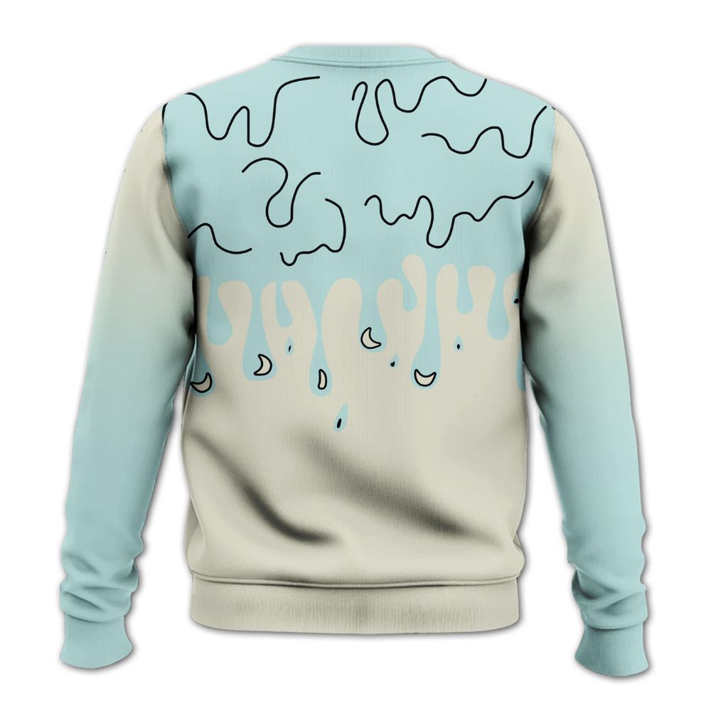 Sweatshirt To Match Pure Platinum 4s - Trust No One Drip Graphic All Over Print