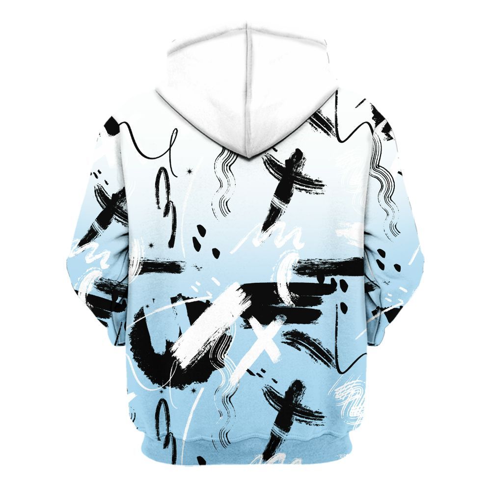 Hoodie To Match Legend Blue 11s - Money Hustle Grind Pray All Over Print